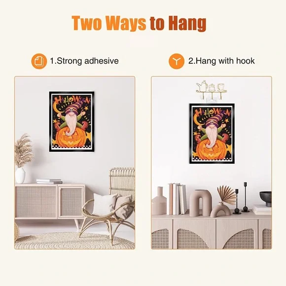 Magnetic Diamond Painting Canvas Frames 12X16in with 6PCS Transparent Hook 2Pack - Picture 4 of 8